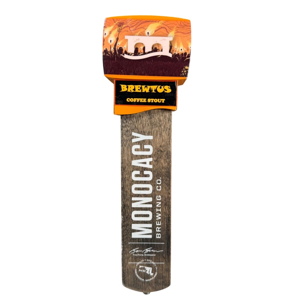 Monocacy Brewing Co Brewtus Coffee Stout Beer Tap Handle Brown Barware Decor